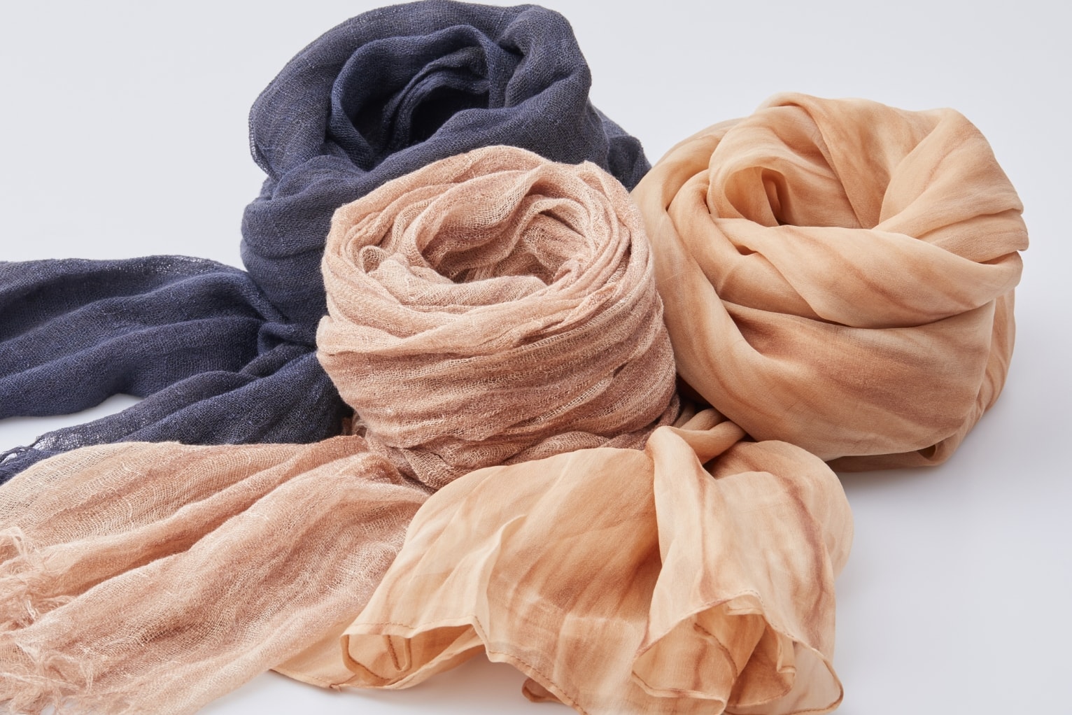 柿渋染めの糸の用途例